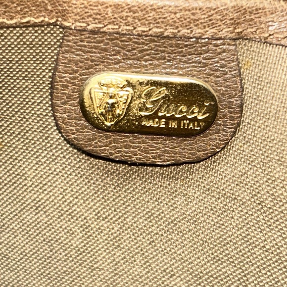 Authentic Vintage Gucci PVC Large Tote Bag with Web Handles - Picture 15 of 16